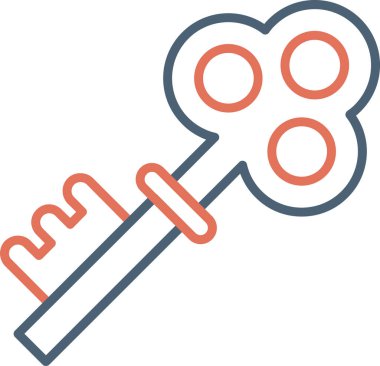 anahtar web simge vektör çizim 