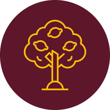 Bergamot web simgesi vektör illüstrasyonu