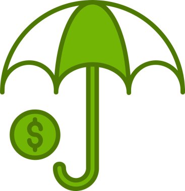 sigorta kavramı simgesi basit illüstrasyon