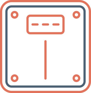 Basit ölçek. Web simgesi basit illüstrasyon