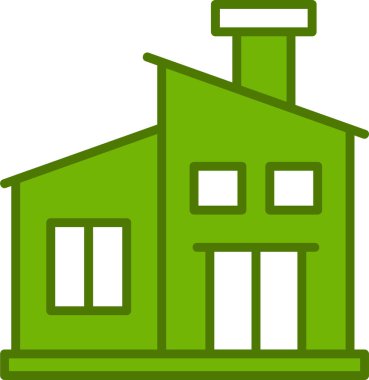 ev simgesini, basit vektör çizim