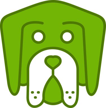 Newfoundland şirin köpek kafası ikonu 