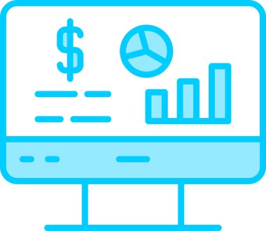 Veri Analizi işi ve finans ikonu vektör illüstrasyonuName