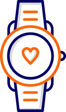 smartwatch simgesi, vektör illüstrasyonu basit tasarım