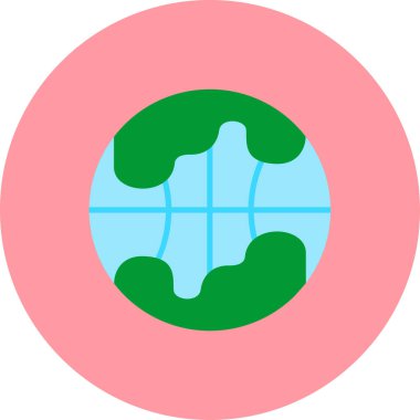 Yeryüzü ikon vektör illüstrasyonu