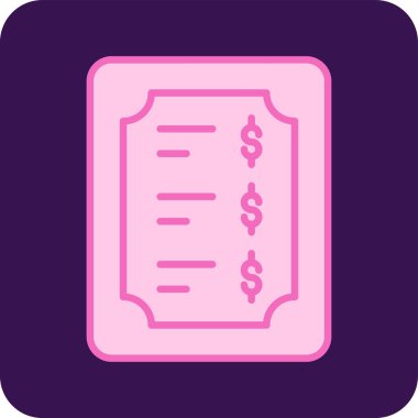 Fiyat Listesi web simgesi vektör çizimi