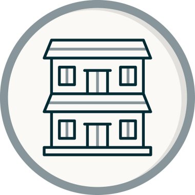 Oturum simgesinin temel doğrusal çizimi