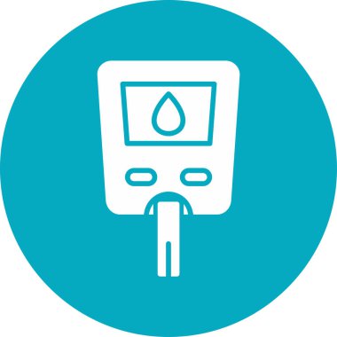 Basit Glikoz Ölçer 'in vektör çizimi