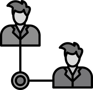 Sosyoloji web simgesi vektör illüstrasyonu