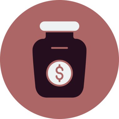 çanta para ikonu doldurulmuş - taslak biçimi 