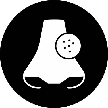 Enfeksiyon Sebebi Vektör Simgesi Beyaz Arkaplanda İzole Edildi  