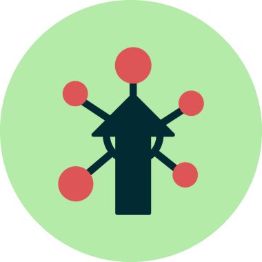 Ağ basit simgesinin vektör illüstrasyonu