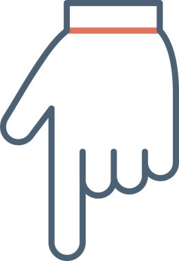 Eğil. Web simgesi basit illüstrasyon