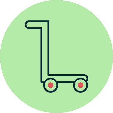 Trolley Web basit illüstrasyon simgesi