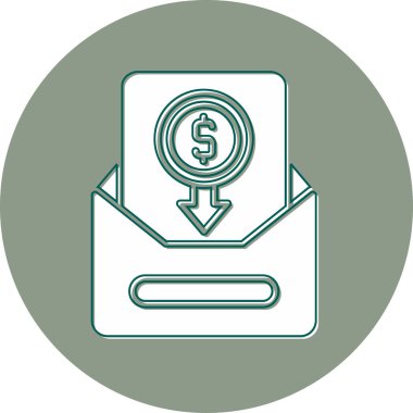 Harf web simgesi vektör illüstrasyonu