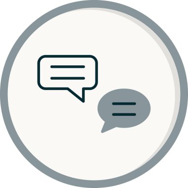 Konuşma baloncukları, iletiler, vektör illüstrasyonu