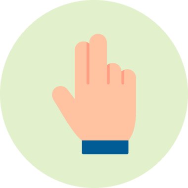 Sayıyorum. Web simgesi basit illüstrasyon