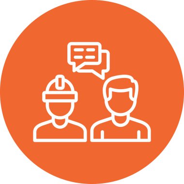 Diyalog. Web simgesi basit illüstrasyon