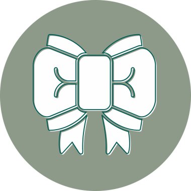 Kurdele yayı. Web simgesi basit illüstrasyon