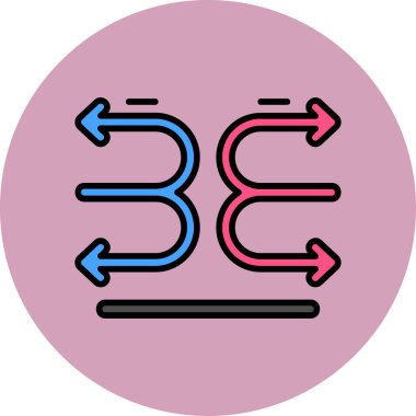 Oklar. Web simgesi basit illüstrasyon