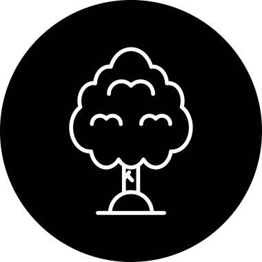 Ağaç. Web simgesi basit illüstrasyon 