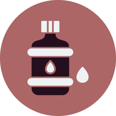 Su. Web simgesi basit illüstrasyon