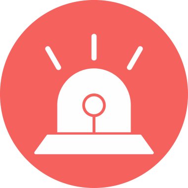 Siren sesi. Web simgesi basit illüstrasyon 