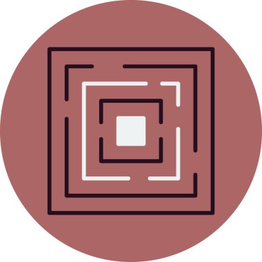 tasarım ve resimleme arkaplanı için labirent simgesi 