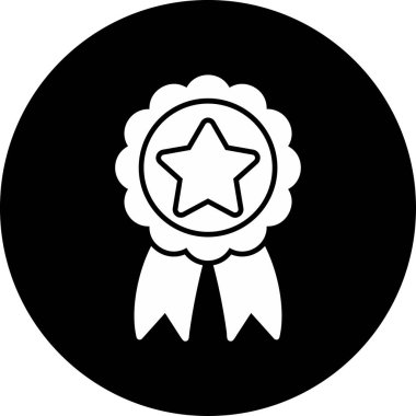 Rozet. Web simgesi basit illüstrasyon