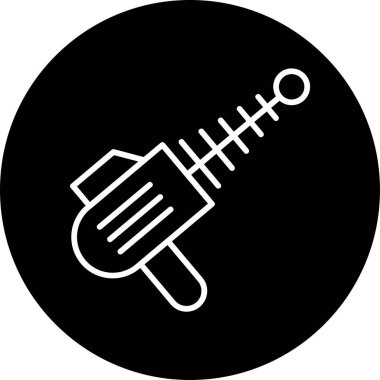 Lazer silahı, silah ikonu, vektör illüstrasyonu