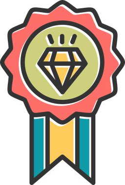 Kalite vektör simgesi modern basit illüstrasyon