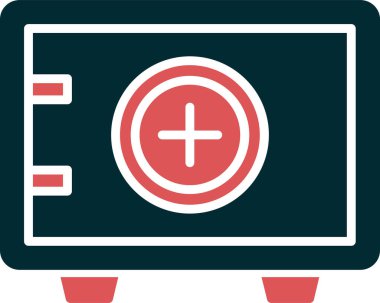 Güvenli Kutu. Web simgesi basit illüstrasyon