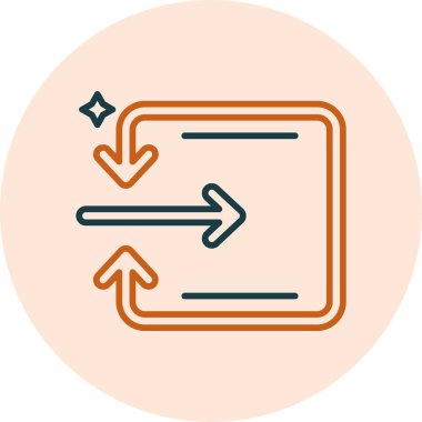 Oklar. Web simgesi basit illüstrasyon