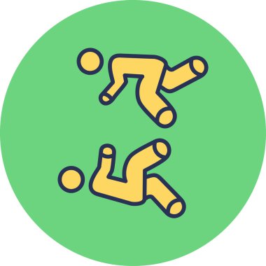 Uçuyorum. Web simgesi basit illüstrasyon