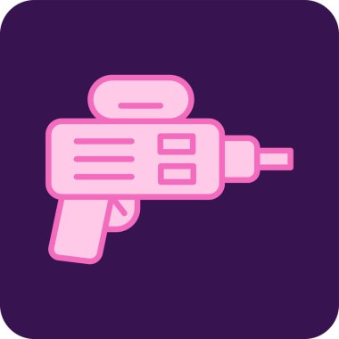 Su tabancası ikonu. Web için silah vektör simgelerinin basit çizimi