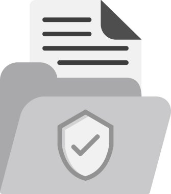 belge simgesi, vektör illüstrasyonu basit tasarım