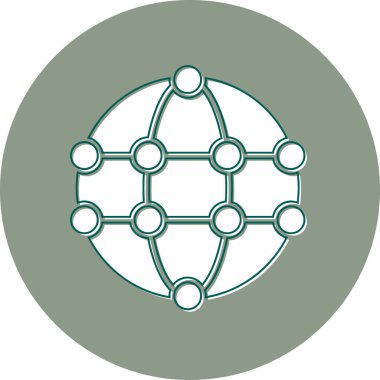 Basit bir Global simgesi. vektör tasarımı