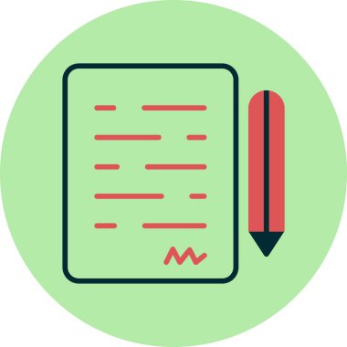 Anlaşmanın vektör illüstrasyonu modern simge