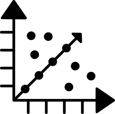 Regresyon ok grafiği büyüme simgesi