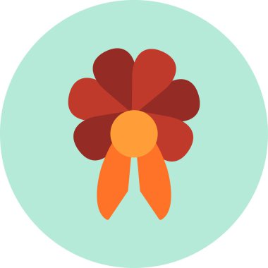 Kurdele yayı. Web simgesi basit illüstrasyon