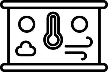 Meteoroloji simgesi web basit illüstrasyon