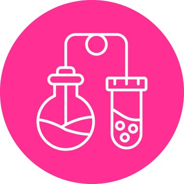 Kimyasal reaksiyon, basit vektör tasarımı