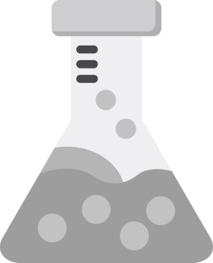 Kimyasal matara simgesi, vektör çizimi basit tasarım