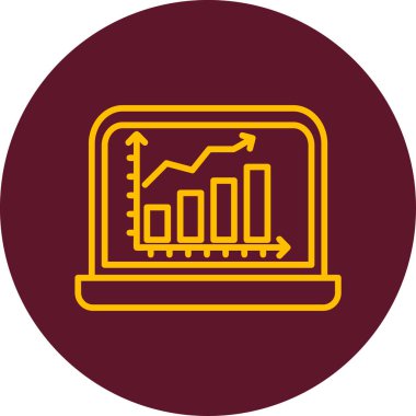 Ticaret şeması. Web simgesi basit illüstrasyon