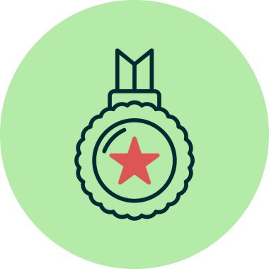 Rozet. Web simgesi basit illüstrasyon