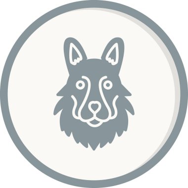 Alman kurdu. Web simgesi basit illüstrasyon