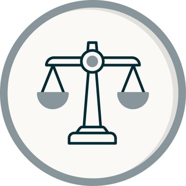 Hukuk. Web simgesi basit tasarım