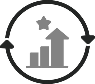 Aralıksız Gelişim Ağ ikonu vektör çizimi