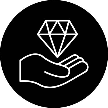 Değerli ağ simgesinin vektör çizimi