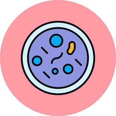 Parazit simgesinin vektör illüstrasyonu